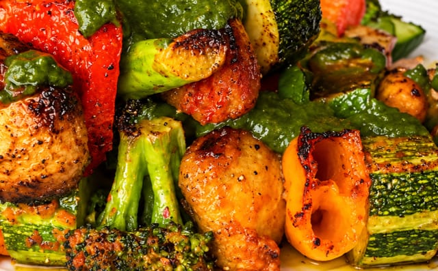 Tandoori vegetables.
