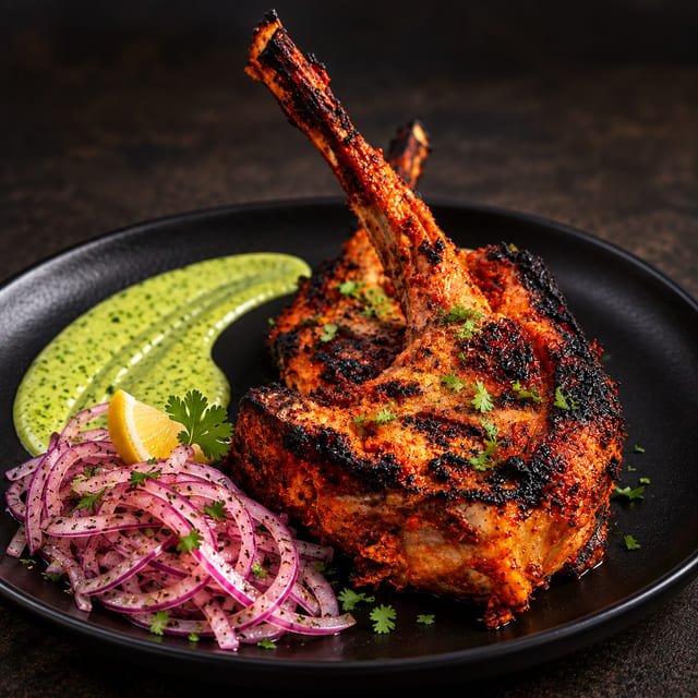 Tandoori Lamb chops.