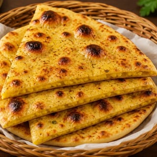 Nuts and raisin naan