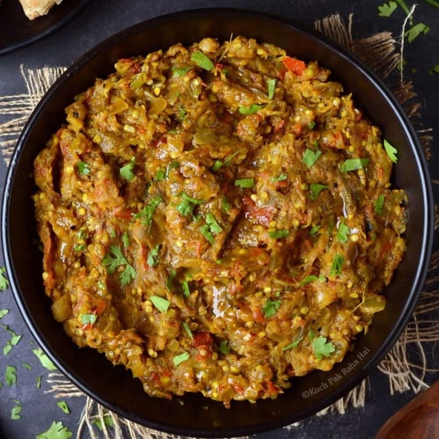 Eggplant bharta.